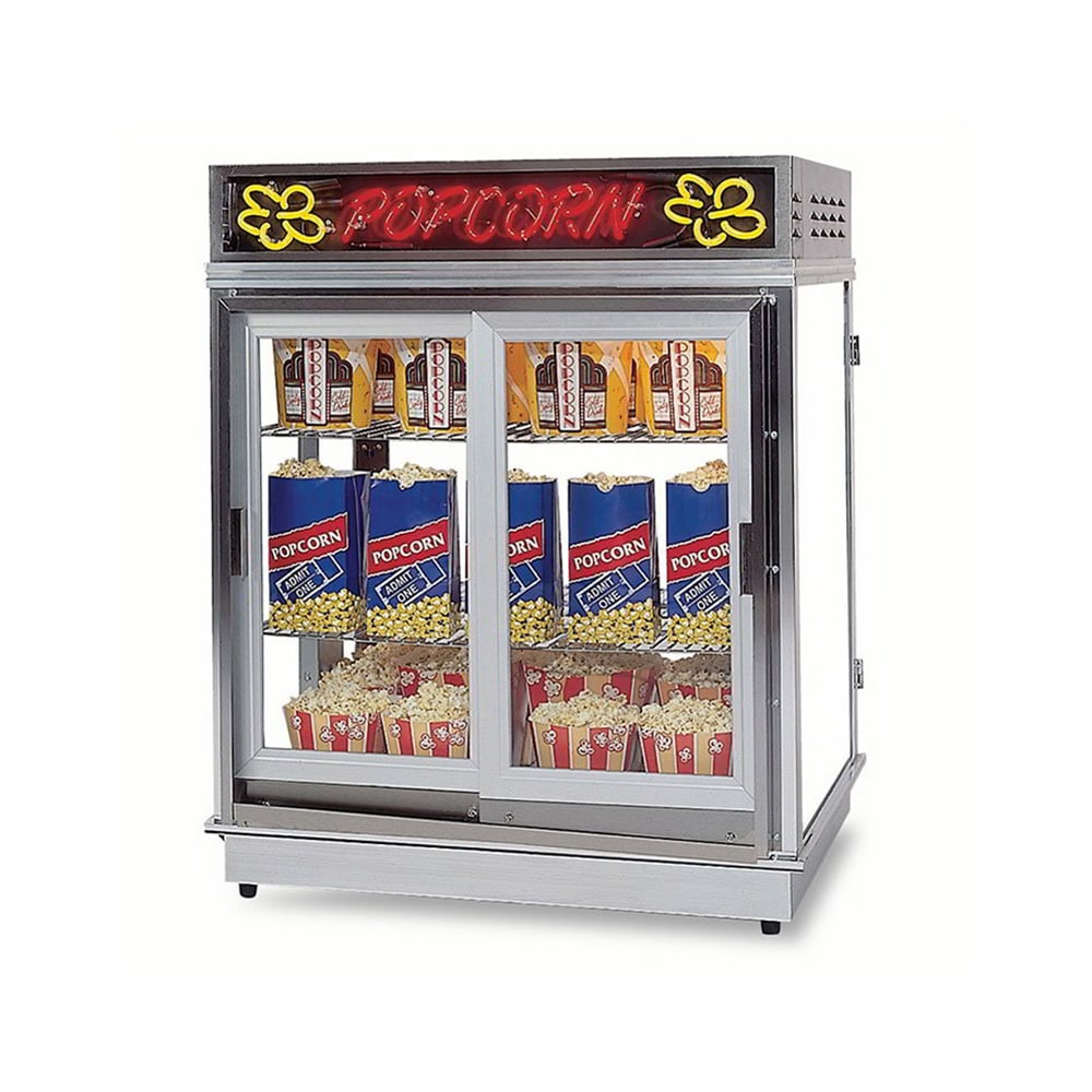 231-2004SLDD Astro Pop Staging Cabinet w/ 2 Sliding Doors & 3 Shelf Warmers
