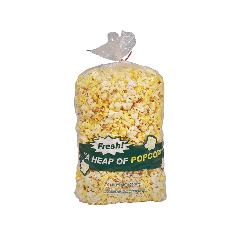 231-2125 18" Disposable Heap-O-Popcorn Bags w/ 3 oz Capacity, 1,000/Case