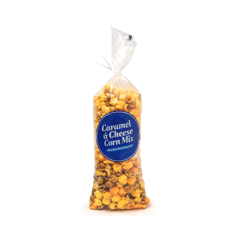 231-2126 16" Caramel & Cheese Corn Bags - Poly, Clear
