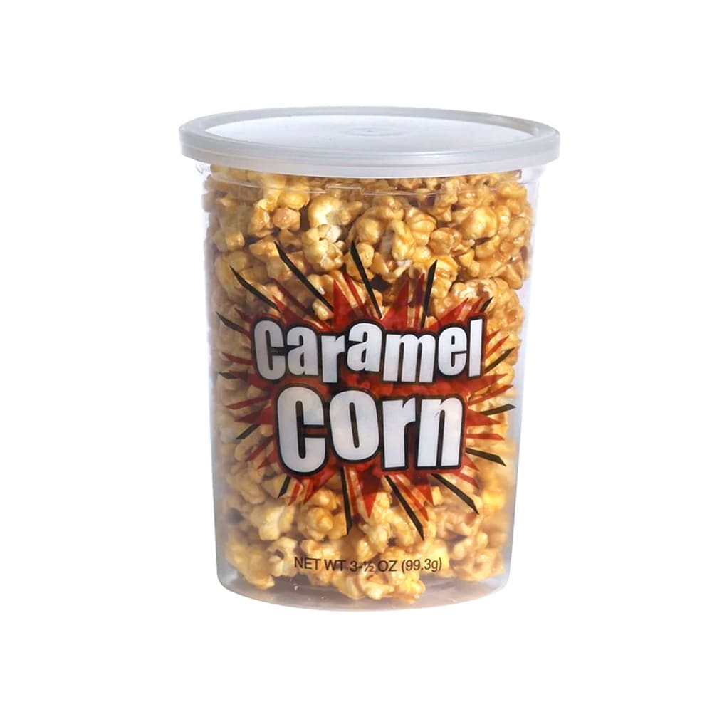 231-2135 5 oz Small Disposable Caramel Corn Container w/ Lids