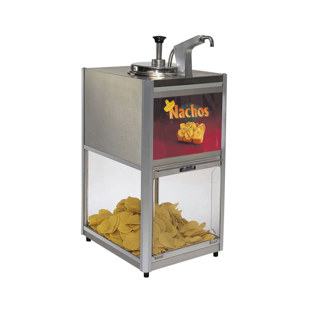 231-2206 Countertop Chip N Cheese Merchandiser w/ 10 lb Capacity & Heated Pump Spout, 120v