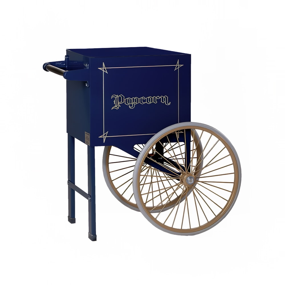 231-2659NB Popcorn Cart w/ 2 Spoke Wheels, Navy Blue
