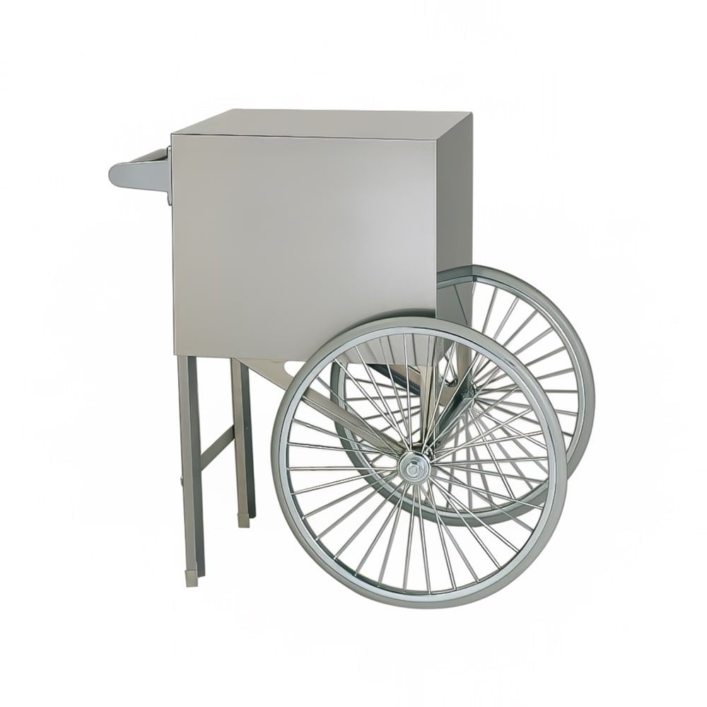 231-2659ST Popcorn Cart w/ 2 Spoke Wheels, Stainless