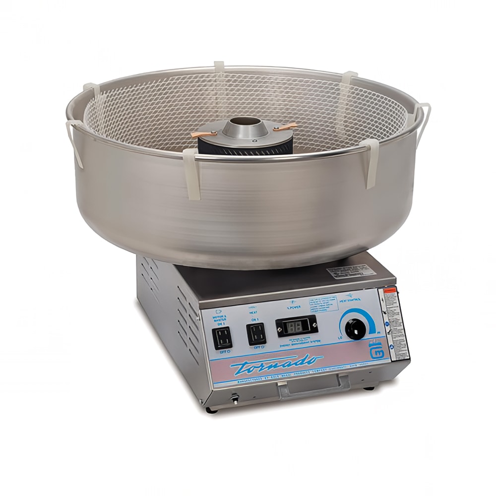 231-3005ED Tornado® Cotton Candy Machine w/ Electronic Heat - 25" Aluminum Bowl, 120v