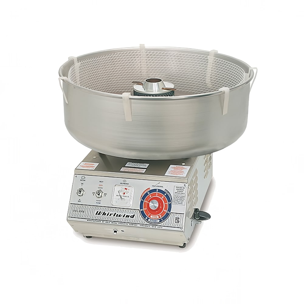 231-3008SS Deluxe Whirlwind® Cotton Candy Machine w/ Aluminum Floss Bowl, 120v