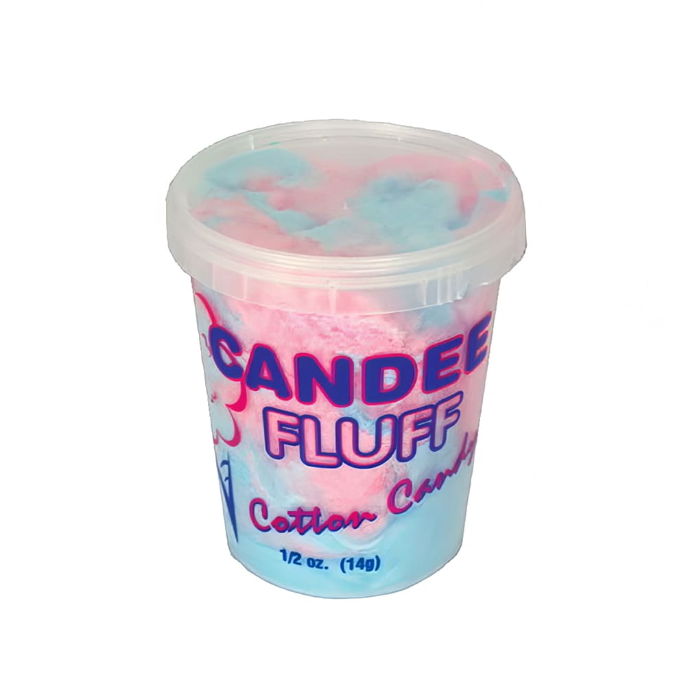 231-3018 1 oz Disposable Candee Fluff Containers w/ Lids, 175/Case