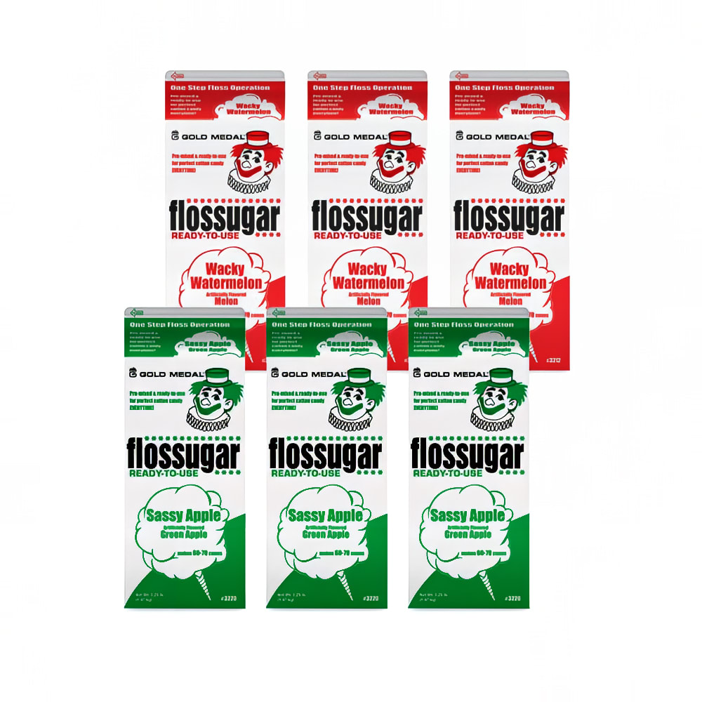 231-3613 1/2 gal Sassy Apple/Watermelon Cotton Candy Flossugar