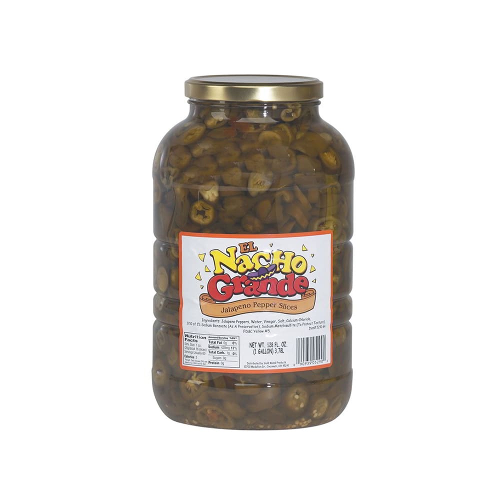 231-5290 Pepper Rings for Nachos w/ (4) 1 gal Jars