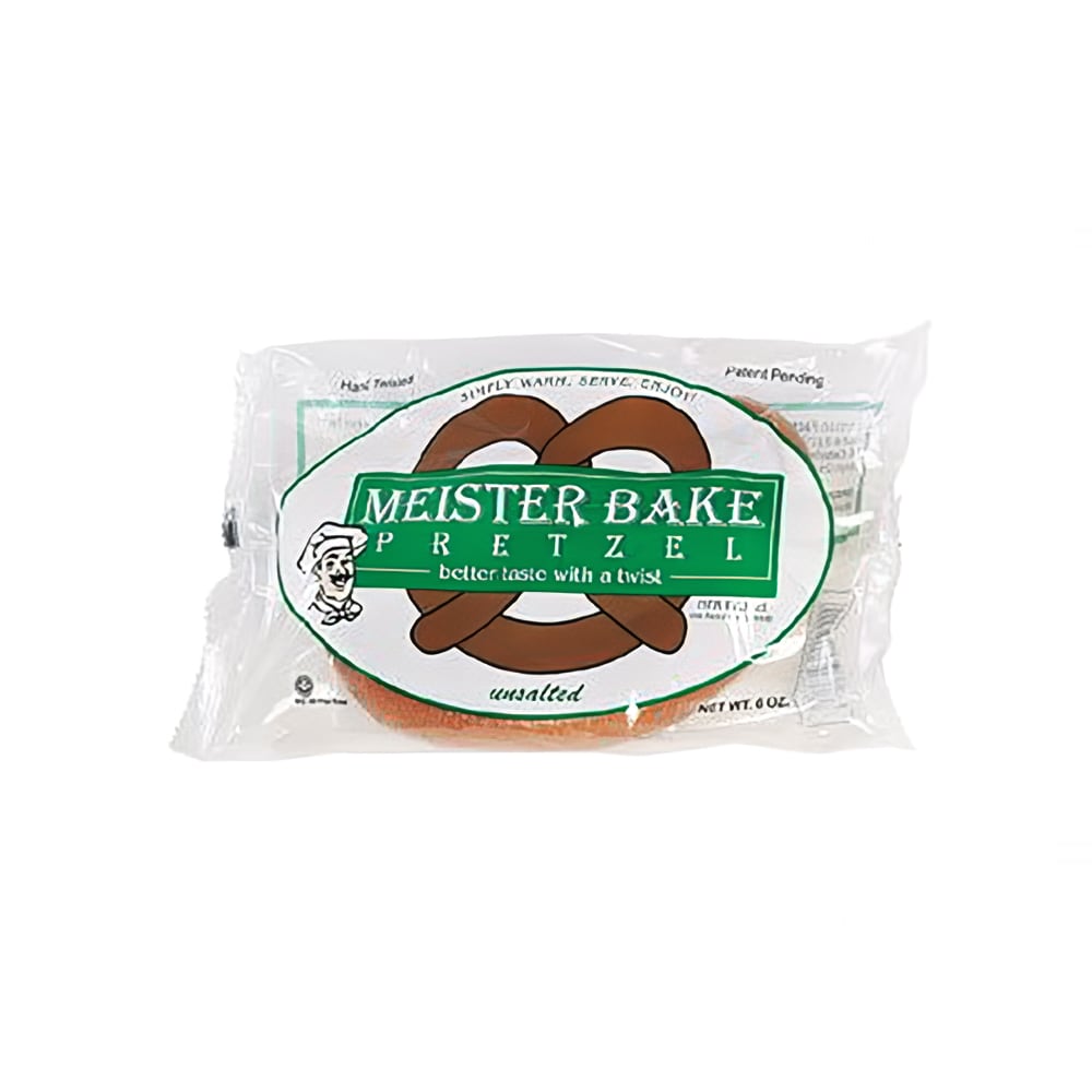 231-5629 12 oz Unsalted Meister Bake Soft Pretzels, 48/Case