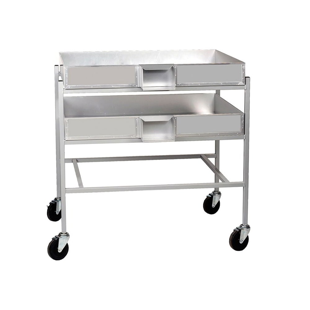 231-5838 Cooling Rack Truck w/ (3) 2166 Pan Capacity, Anodized Aluminum