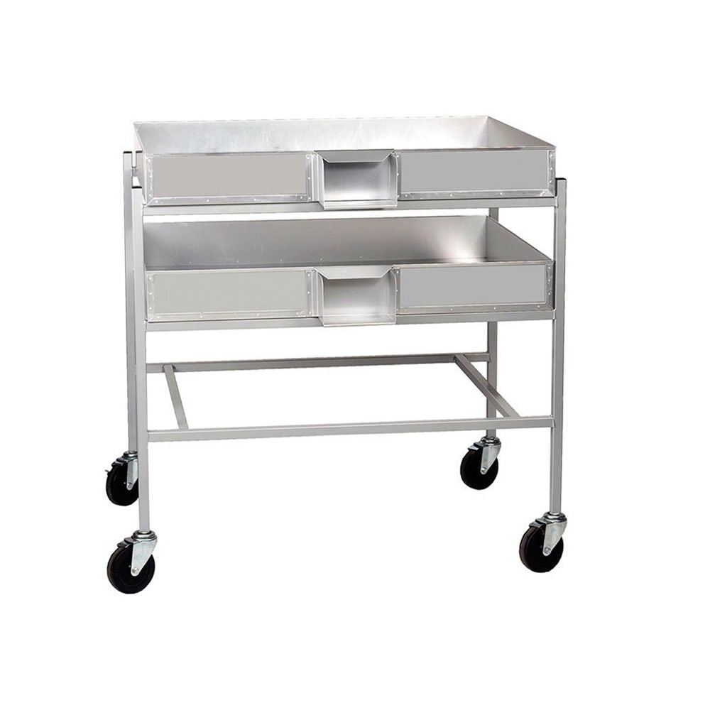 231-5837 Large Cooling Rack Truck w/ (3)2169 Pan Capacity, Aluminum