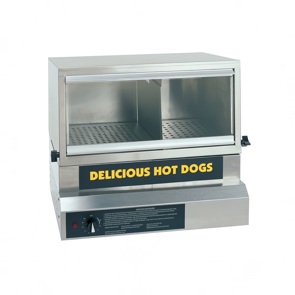 231-8151 Heavy Duty Steamer & Bun Warmer w/ 75 Hot Dog Capacity, 120v
