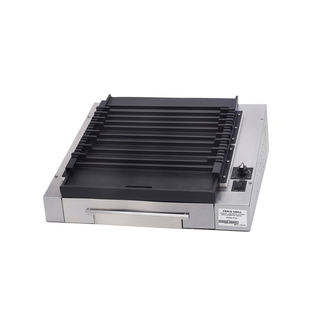 231-8162 Small Slanted Grilla Reciprocating Grill w/ EZ Kleen Flat Surface, 120v
