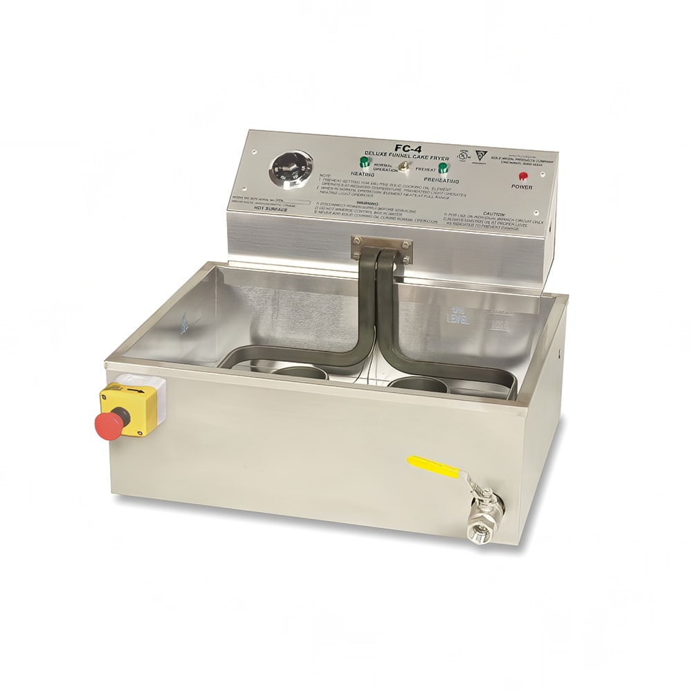 231-8078 22 1/2" Electric Funnel Cake Fryer w/ (6) Cake Capacity, 230v/1ph