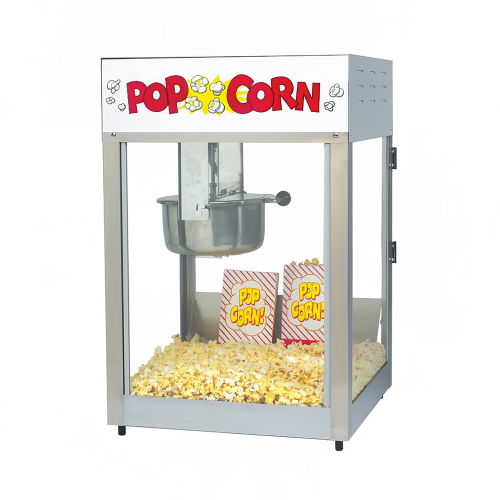 231-2389120240 Lil Max Popcorn Machine w/ 8 oz Kettle & Stainless Dome, 120v
