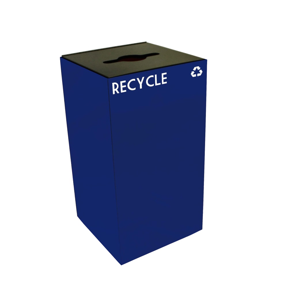 125-28GC04BL 28 gal Multiple Materials Recycle Bin - Indoor, Fire Resistant