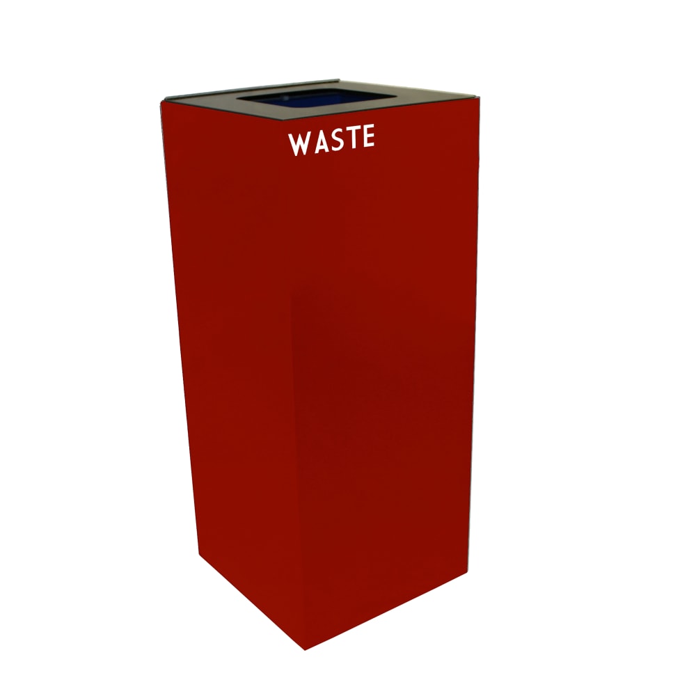 125-36GC03SC 36 gal Indoor Decorative Trash Can - Metal, Scarlet