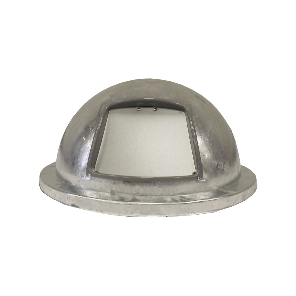 125-3434G Round Dome Trash Can Lid - Metal, Galvanized
