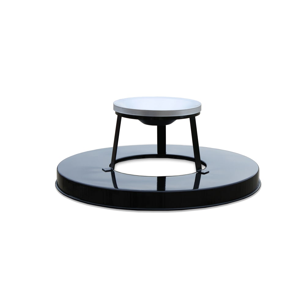 125-M3601ATLBK Trash Can Top Cigarette Receptacle - Decorative Finish