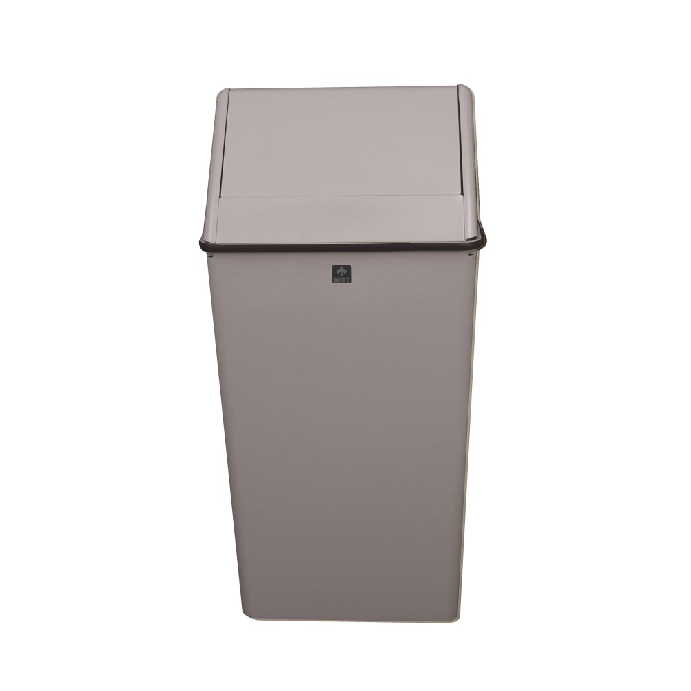 125-1311HTSL 13 gal Indoor Decorative Trash Can - Metal, Slate