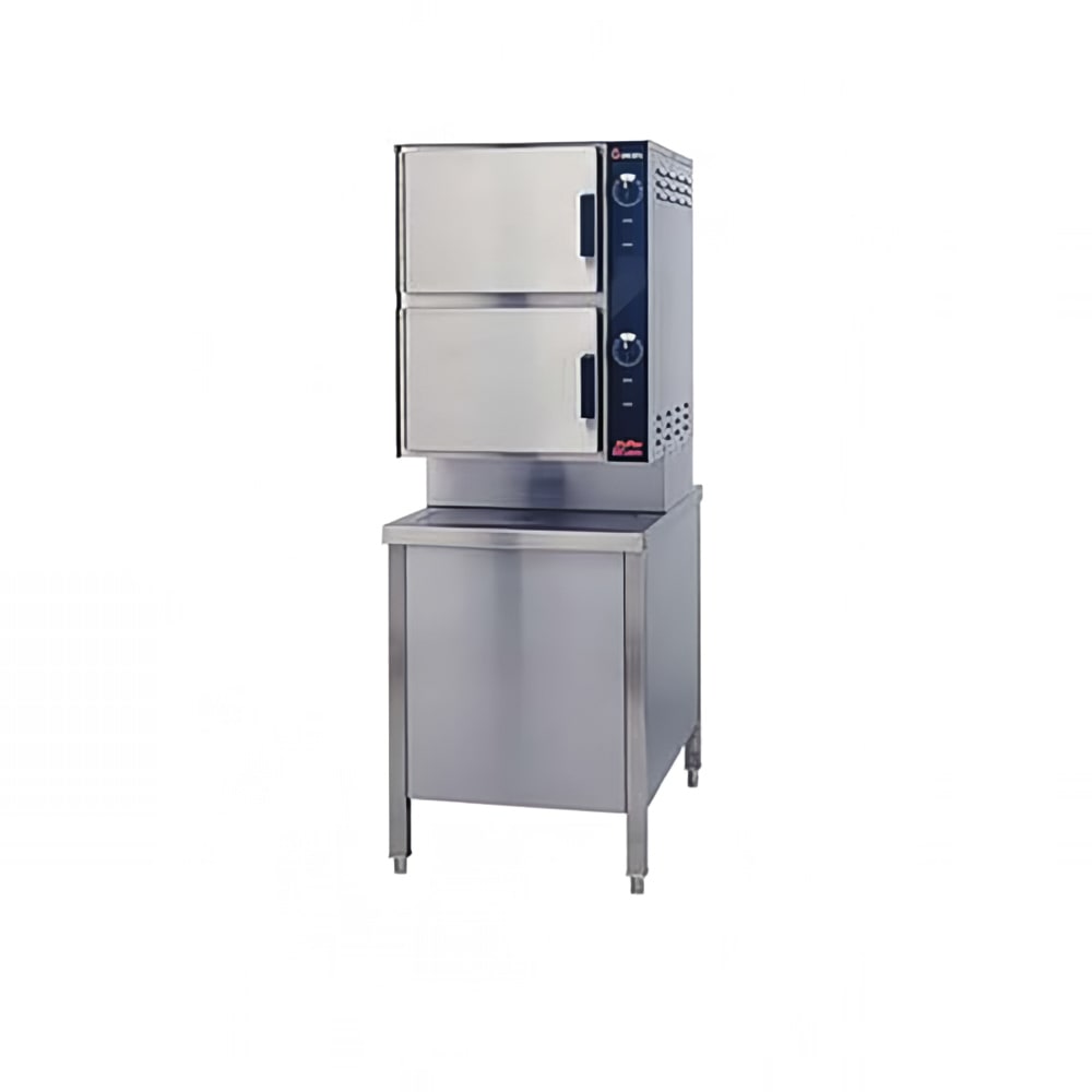 167-HY6GLP (6) Pan Convection Steamer w/ Water Filter - Cabinet, Liquid Propane