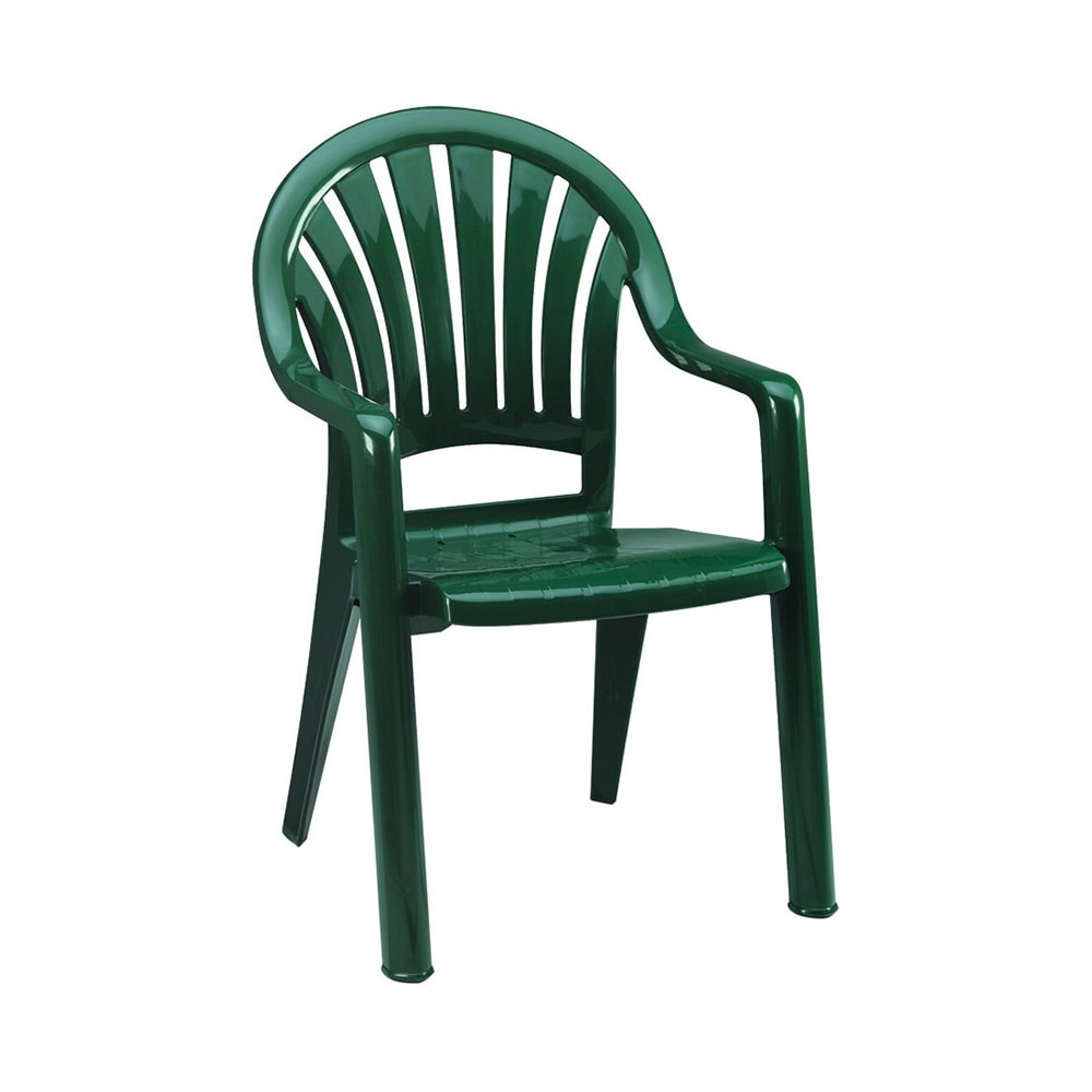 838-49092078 Pacific Outdoor Stackable Armchair - Resin, Green