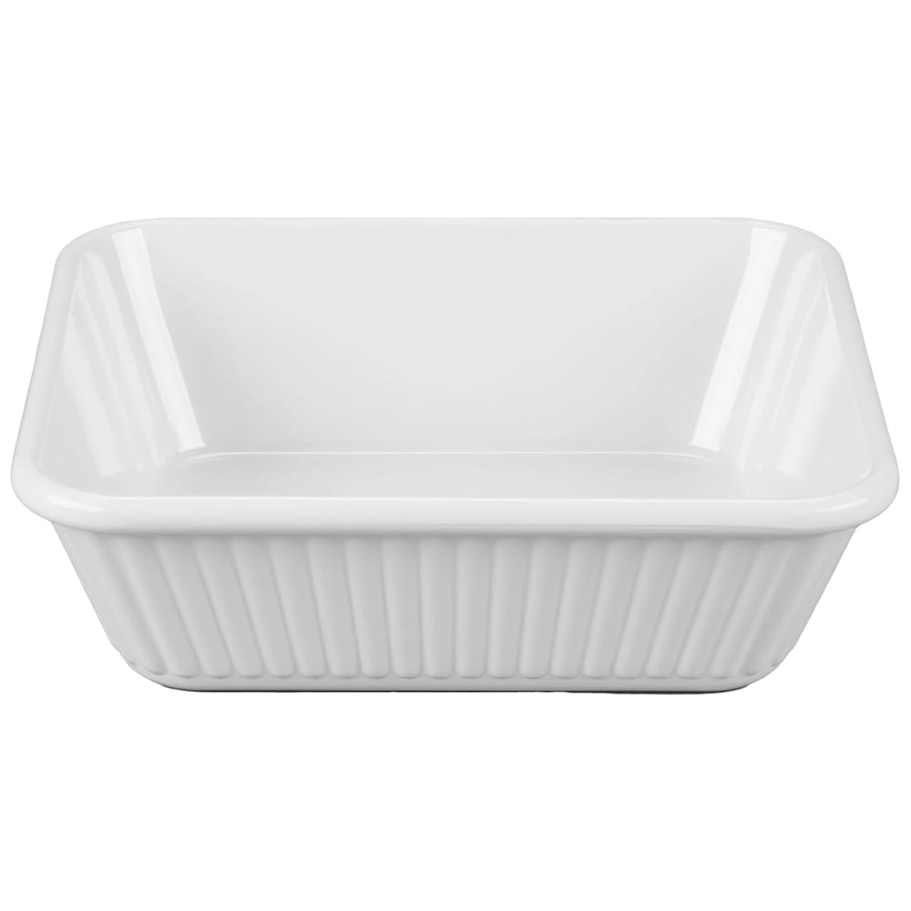 284-ML177W 3 qt Rectangular Casserole Dish - Melamine, White
