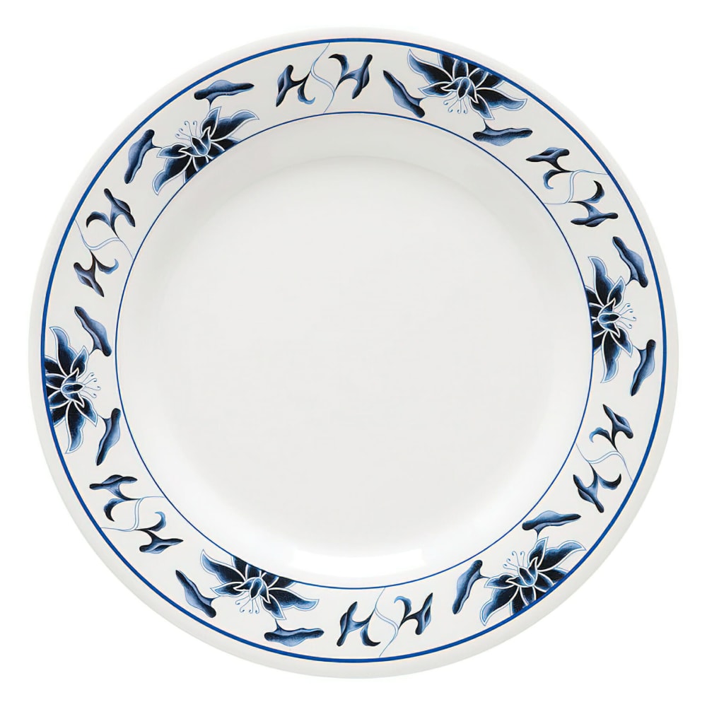 284-M5080B 9 1/2" Round Salad Plate, Melamine, White