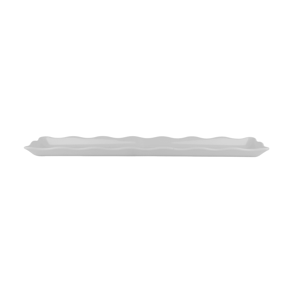 284-ML112W Rectangular Display Tray, 19" x 5 1/4", Melamine, White