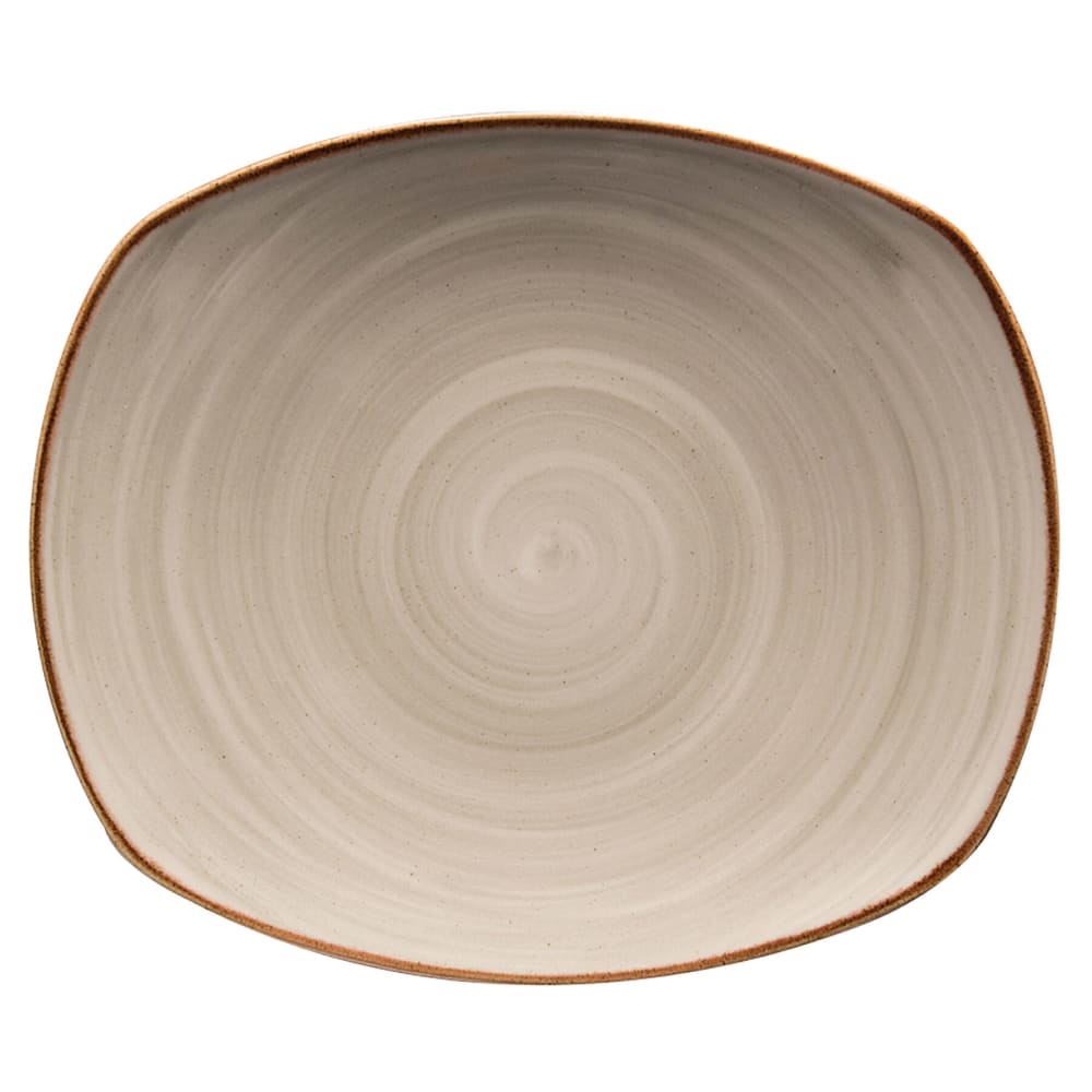 284-PP1607722024 7 1/2" Round Artisan Plate - Porcelain, Gray