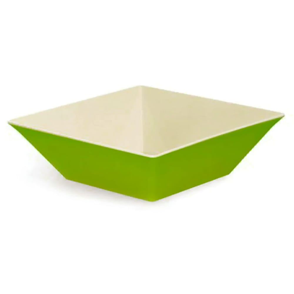 284-ML249KL 12 4/5 qt Square Melamine Serving Bowl, Green