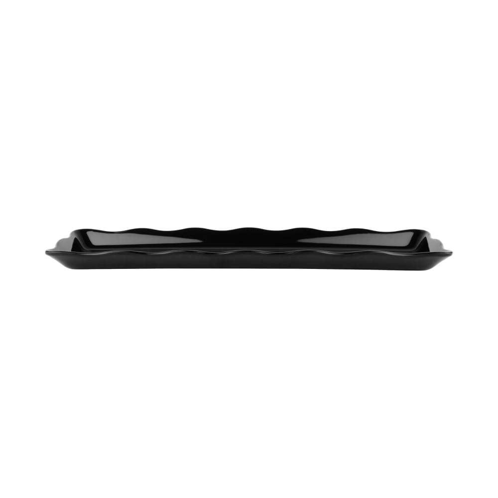 284-ML112BK Rectangular Display Tray, 19" x 5 1/4", Melamine, Black