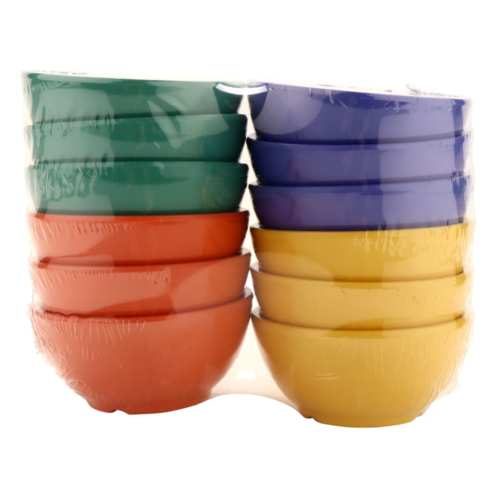 284-B525MIX 16 oz Round Melamine Soup Bowl, Assorted Colors
