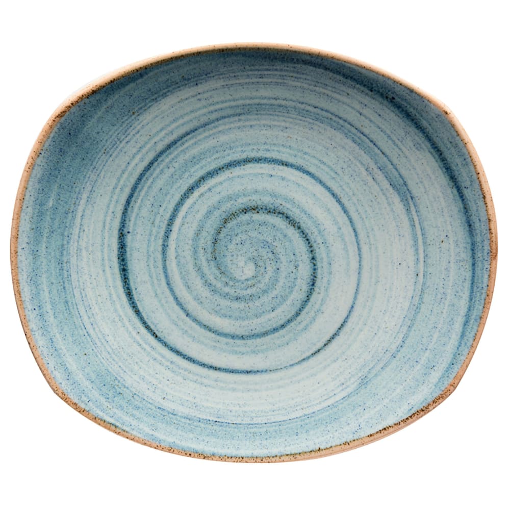 284-PP1604722024 7 1/2" Round Artisan Plate - Porcelain, Blue
