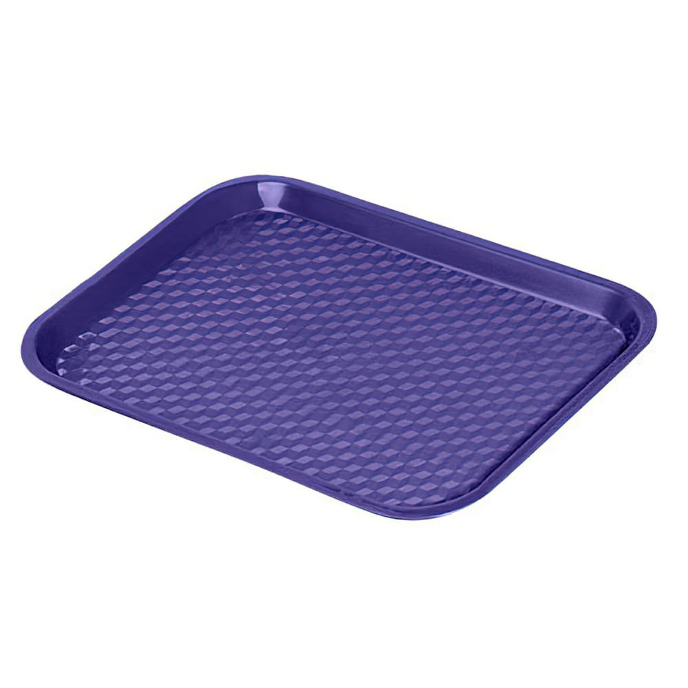 284-FT16CB Plastic Fast Food Tray - 16 1/4"L x 12"W, Cobalt