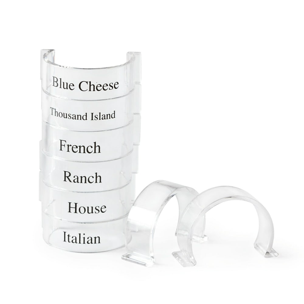 284-CLIPS8CL (8) Salad Dressing Bottle Clips