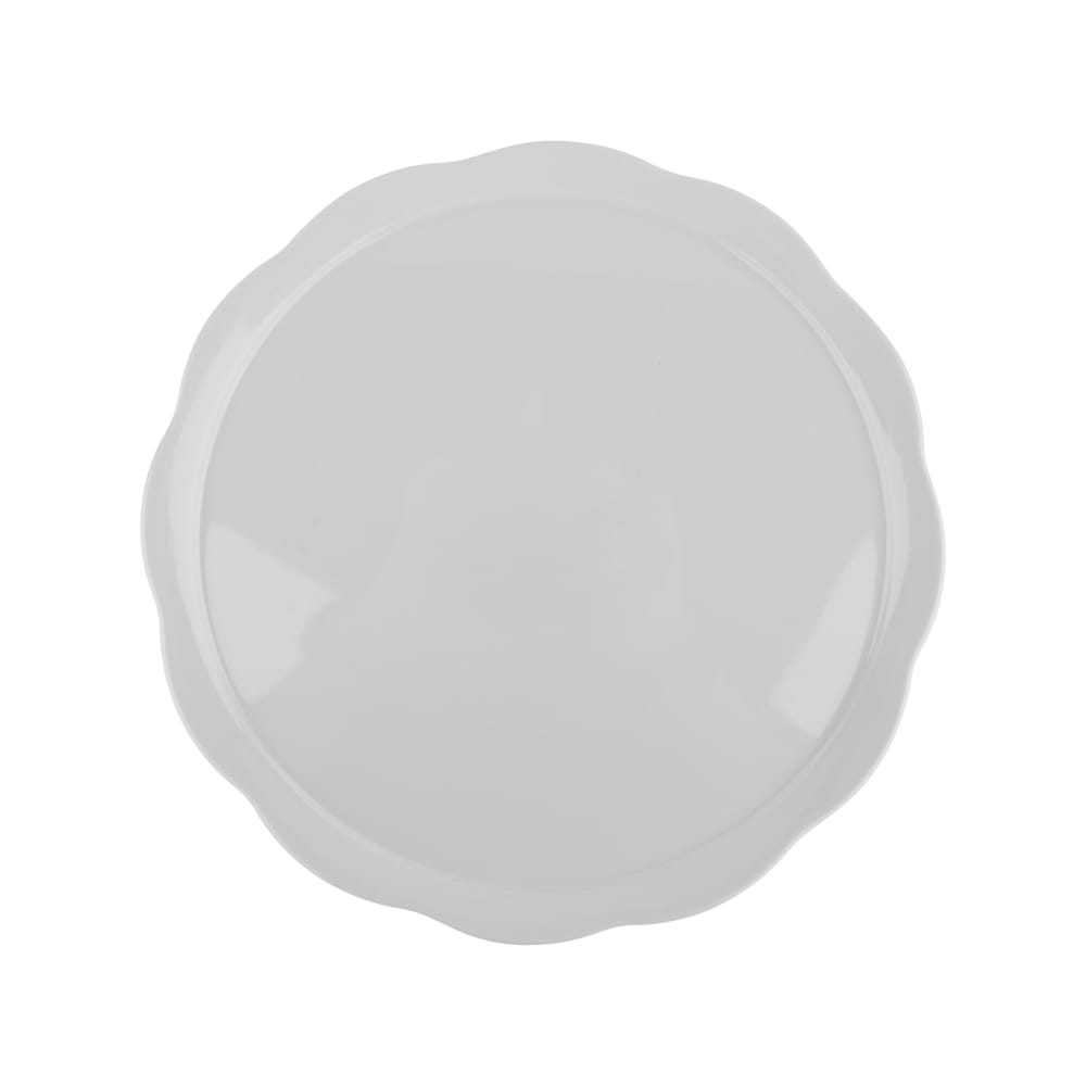 284-ML114W 11 1/2" Round Display Tray, Melamine, White