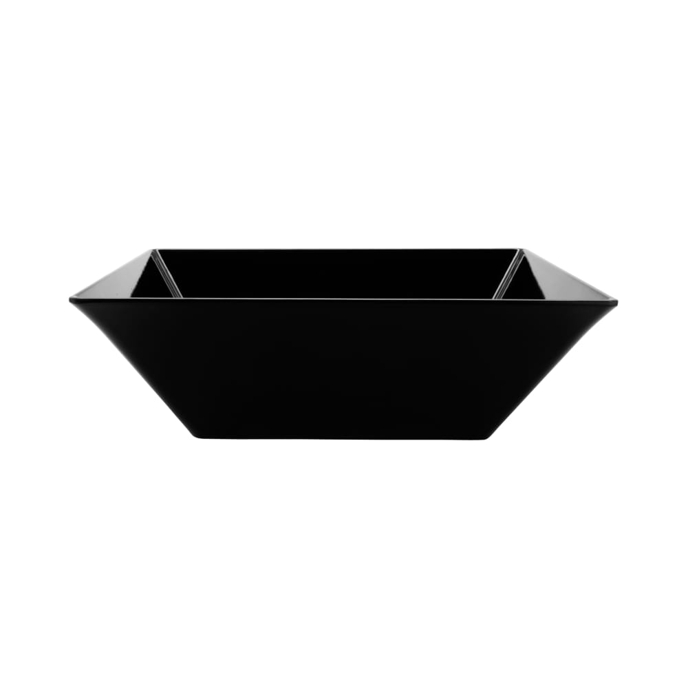 284-ML250BK 20 2/5 qt Square Melamine Serving Bowl, Black