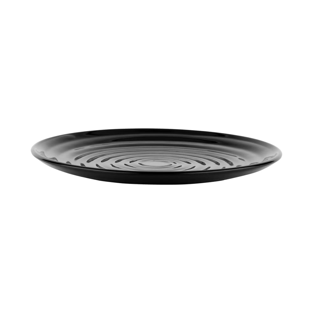 284-ML84BK 15" Round Melamine Dinner Plate, Black