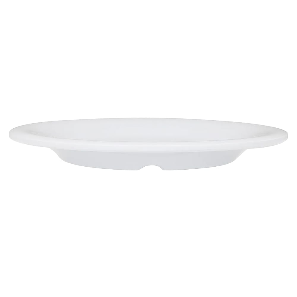 284-WP6DW 6 1/2" Round Melamine Dessert Plate, White