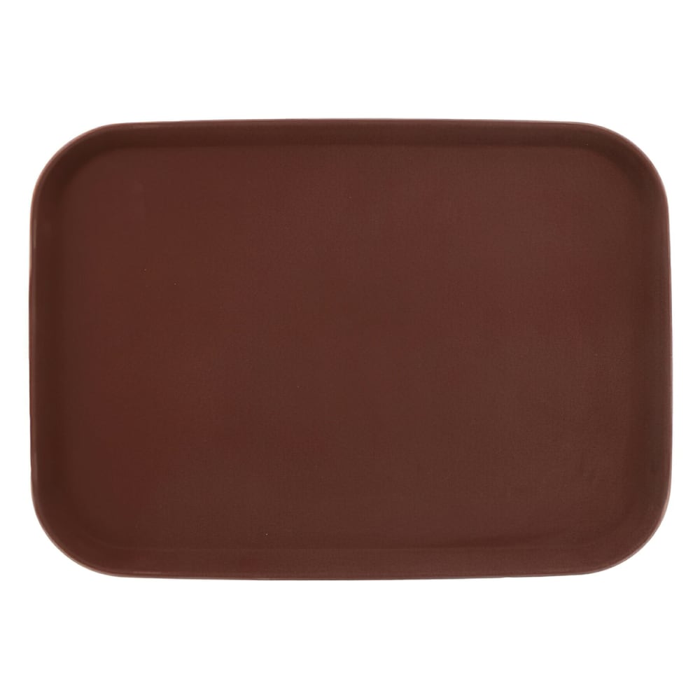 284-NS1014BR Rectangular Serving Tray, 10" x 14", Melamine, Brown