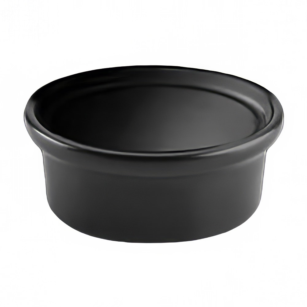 706-HL630BFCA 9 oz Foundry Round Casserole Dish - China, Black