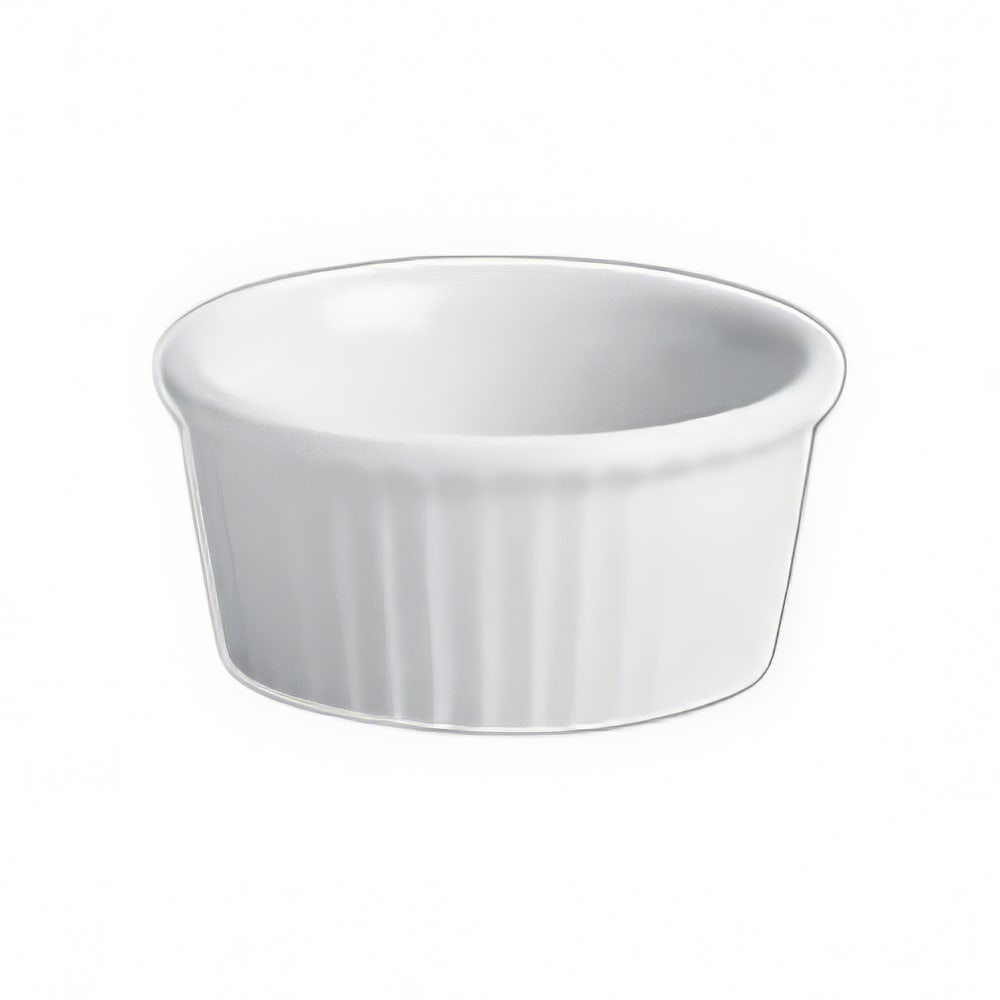 706-HL844122ABWA 3 oz Fluted Ramekin - China, Bright White