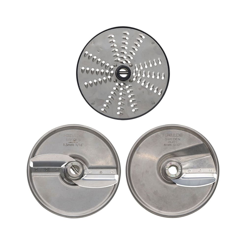 617-3PLATE3PACKSS 3 Plate Set Pack w/ Wall Rack For FP100 Model Food Processor