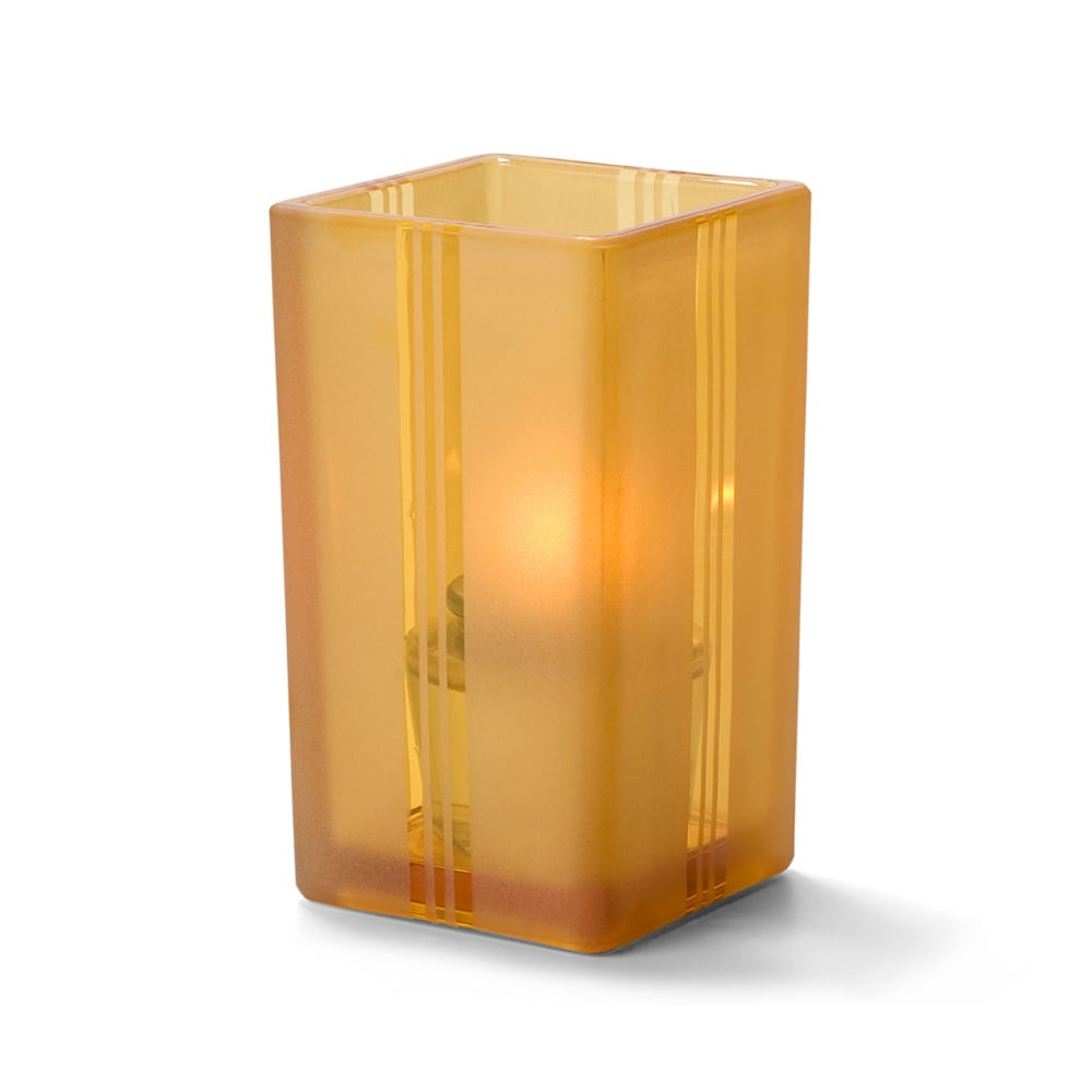 461-6109AJ Tealight Votive Holder for HD8 & HD15 - 4 3/8" x 2 1/2", Amber Jewel