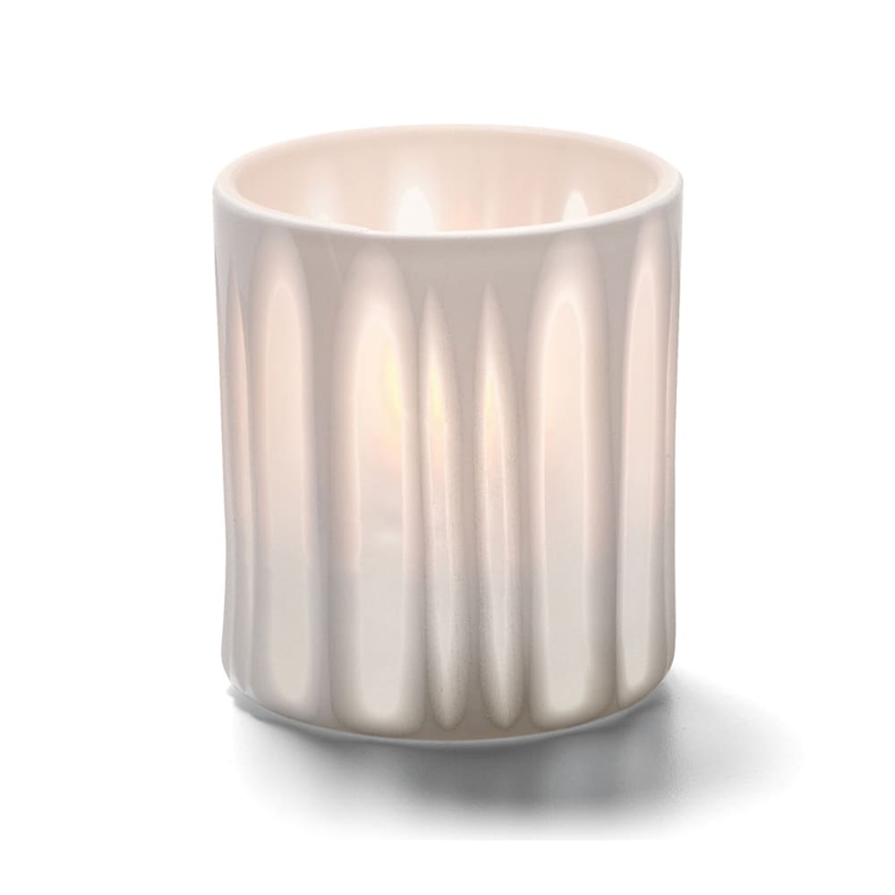 461-6207ST Boutique Votive Holder for HD8, HD12, & HD15 - 3 1/8" x 2 7/8", White St...