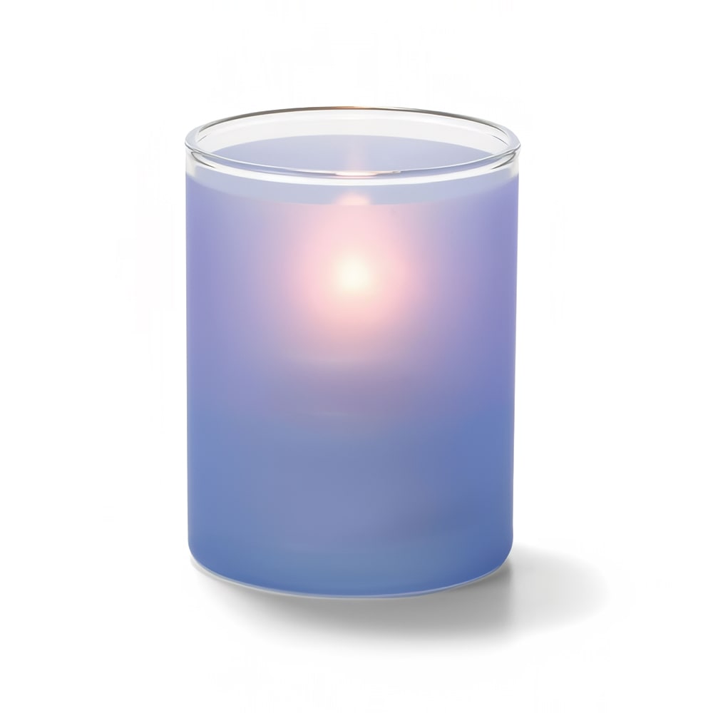 461-5176SDB Tealight Lamp w/ Cylinder Style, 2 1/2" x 2", Glass, Satin Dark Blue