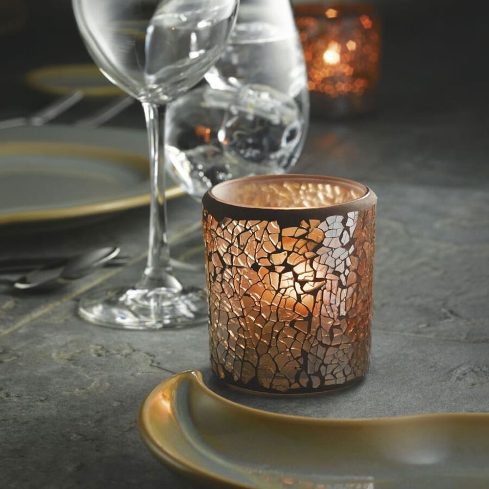 Hollowick 6351G Crackle Votive Lamp For HD8, HD12 Or HD15