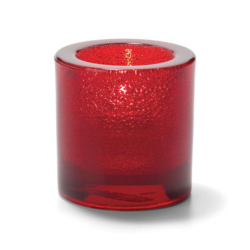 461-5140RJ Tealight Lamp for HD8 2 3/4 x 2 7/8", Glass, Ruby Jewel