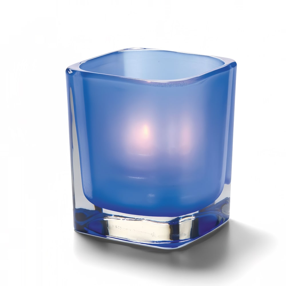 461-6505SDB Tetra Votive for HD8, HD12 & HD15, 3 1/2" x 3", Satin Dark Blue